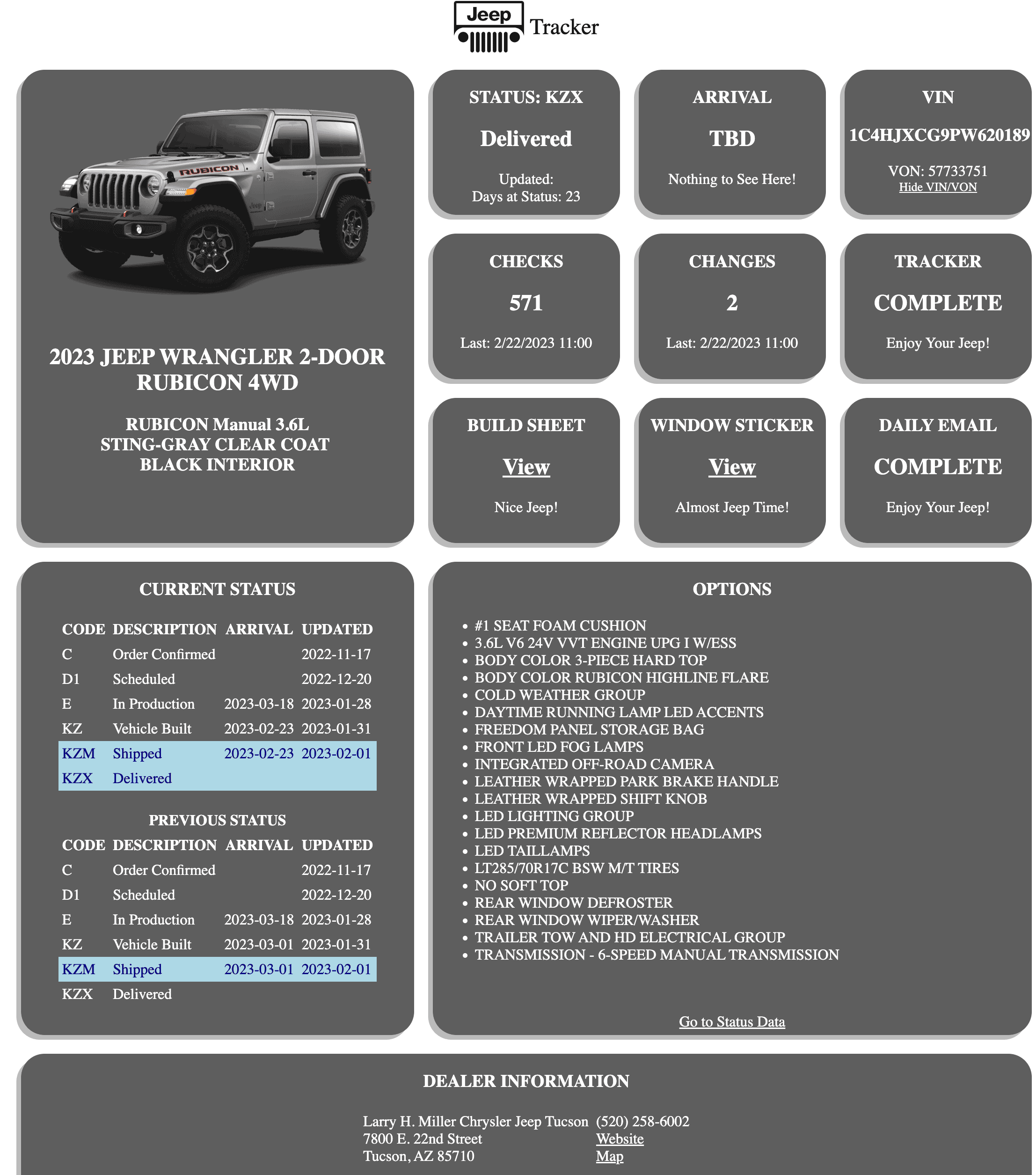 Jeep Wrangler JL Guide: Wrangler Order, Build, Tracking and Delivery Process Screenshot 2023-02-24 at 19.14.12