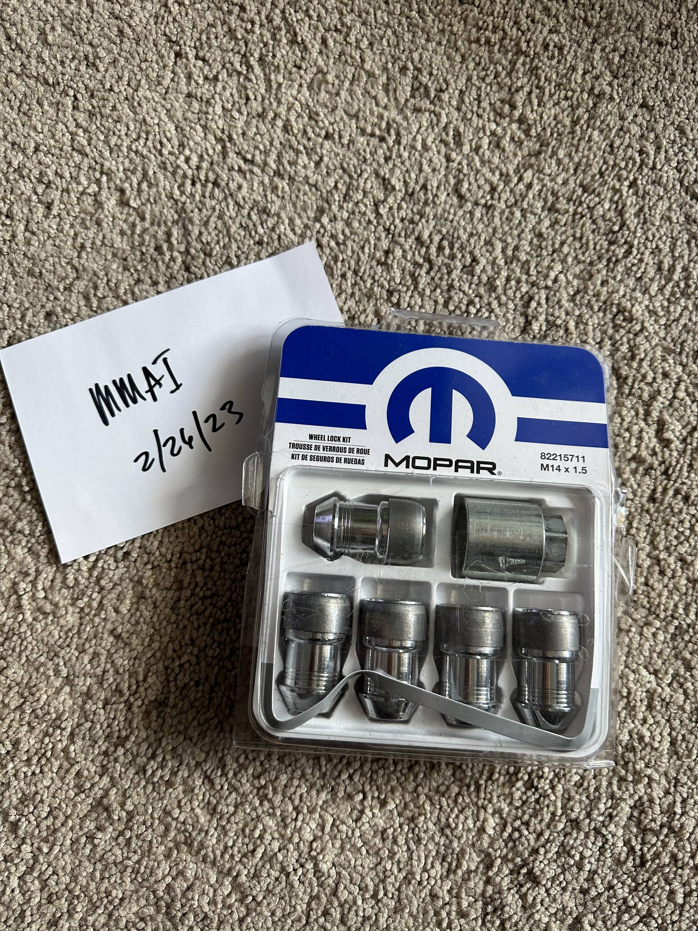 Jeep Wrangler JL Mopar Wheel Locks - $20 B5CCE2F2-27F7-4626-9219-6B3B042BA860