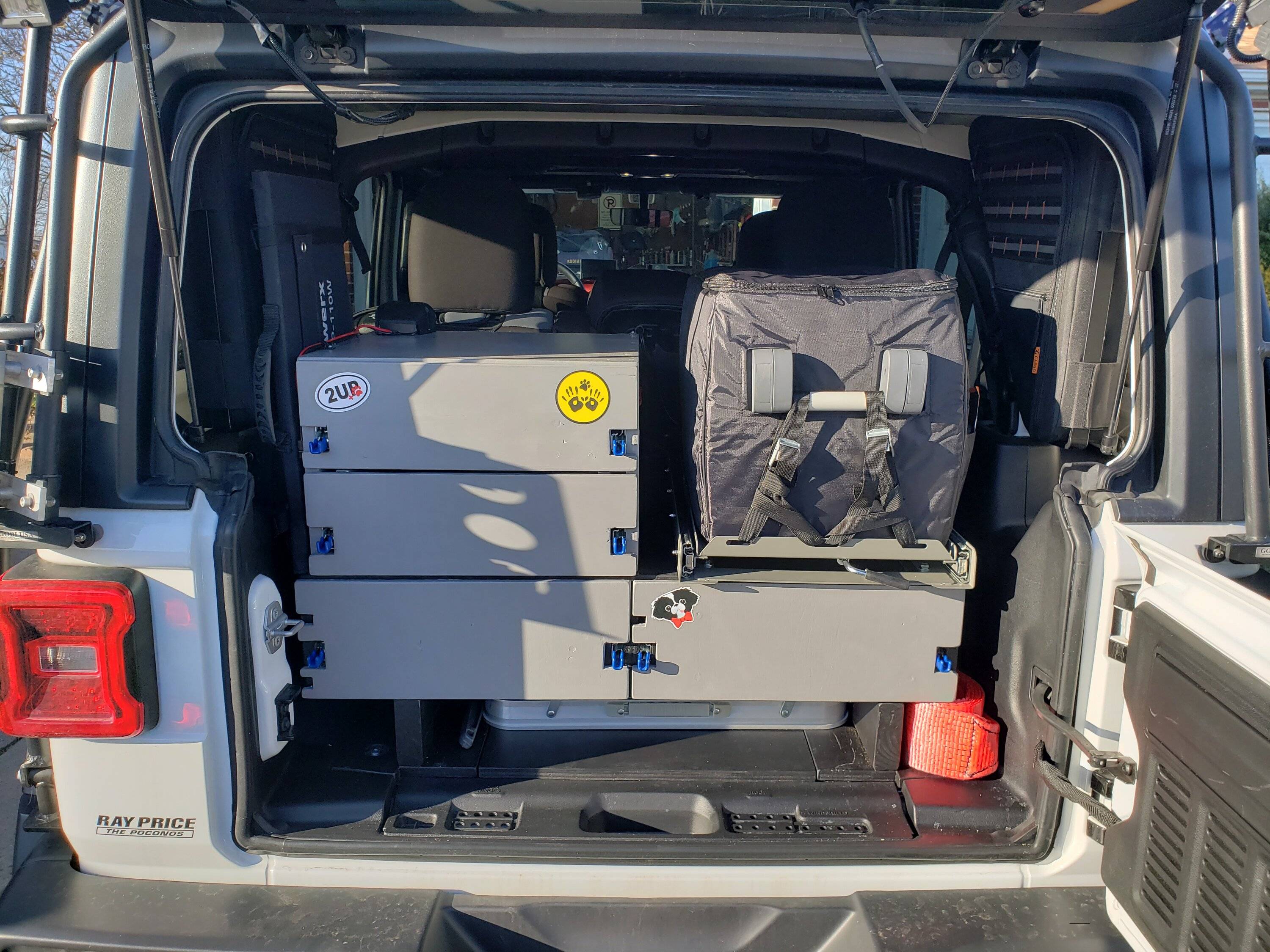 Jeep Wrangler JL Building custom rear storage boxes + camping gear 2021-03-20 17.41.51