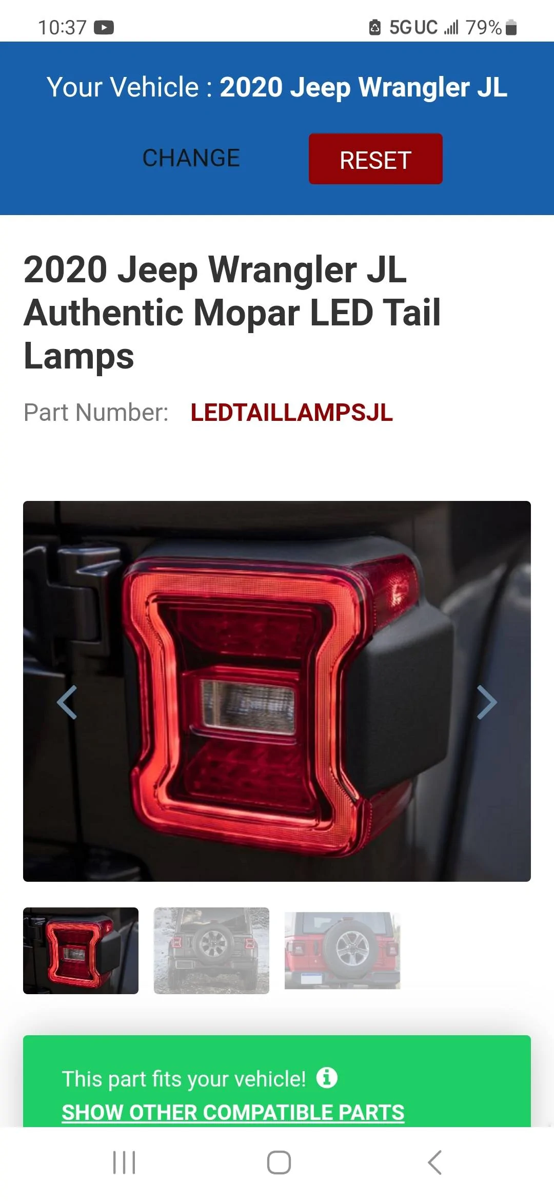 Jeep Wrangler JL Oem led tail lights Screenshot_20230227_103705_Samsung Internet