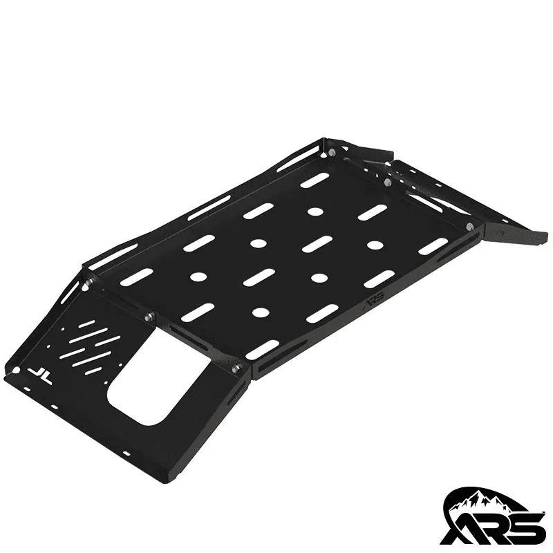 Jeep Wrangler JL Metalcloak interior storage rack 1677590275641
