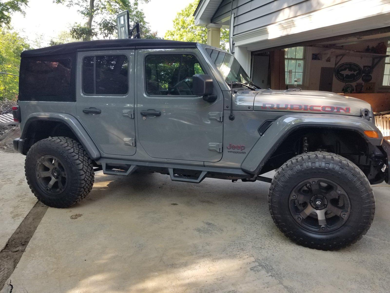 Jeep Wrangler JL Rough country side steps 20180729_173628