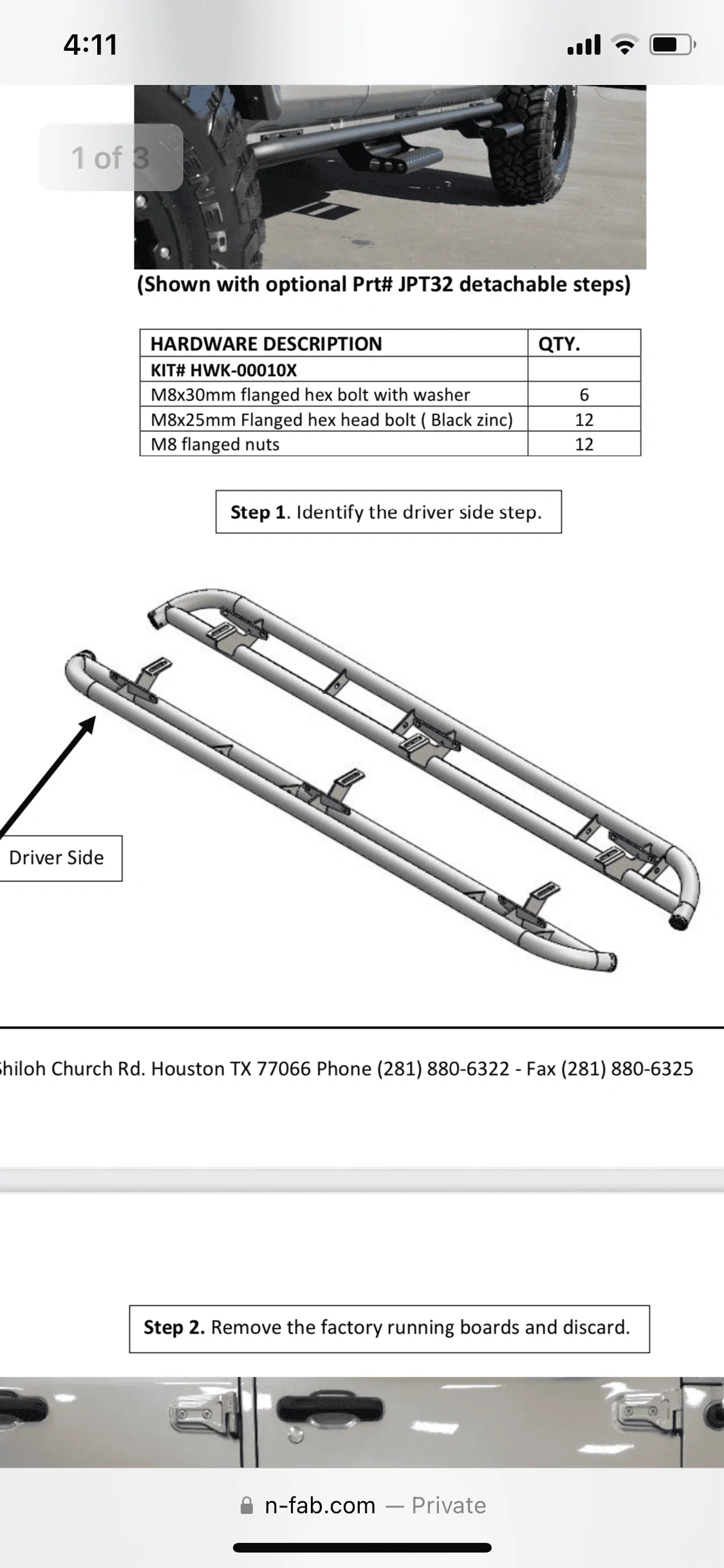Jeep Wrangler JL N-Fab RKR Rails problems C11ADEED-0EBF-41F6-B00B-B23D458D7960