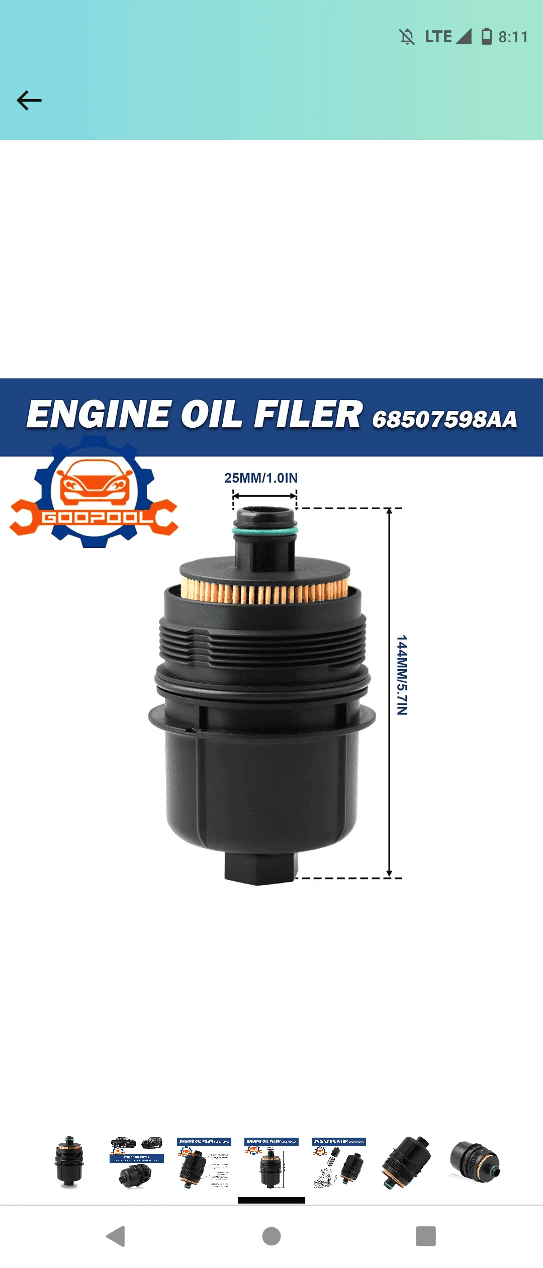 Jeep Wrangler JL Oil Filter Cover Thread Size??? Screenshot_20230226-201137