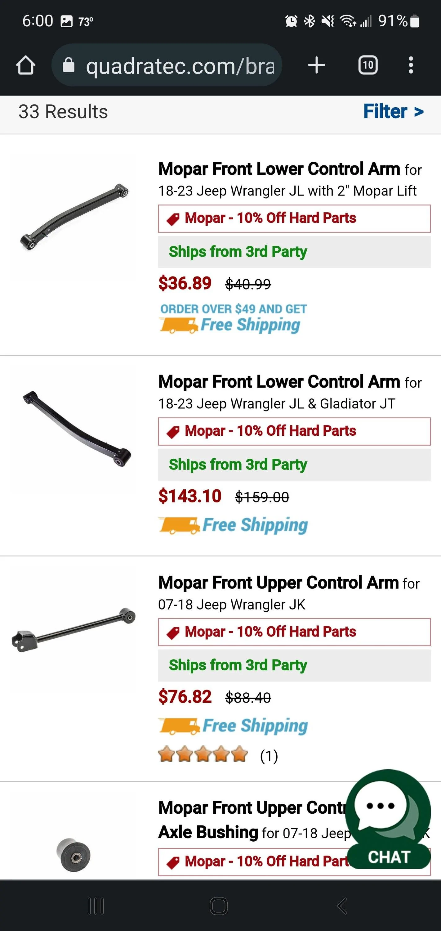 Jeep Wrangler JL Alignment after 1" spacer? Screenshot_20230305-180044_Chrom