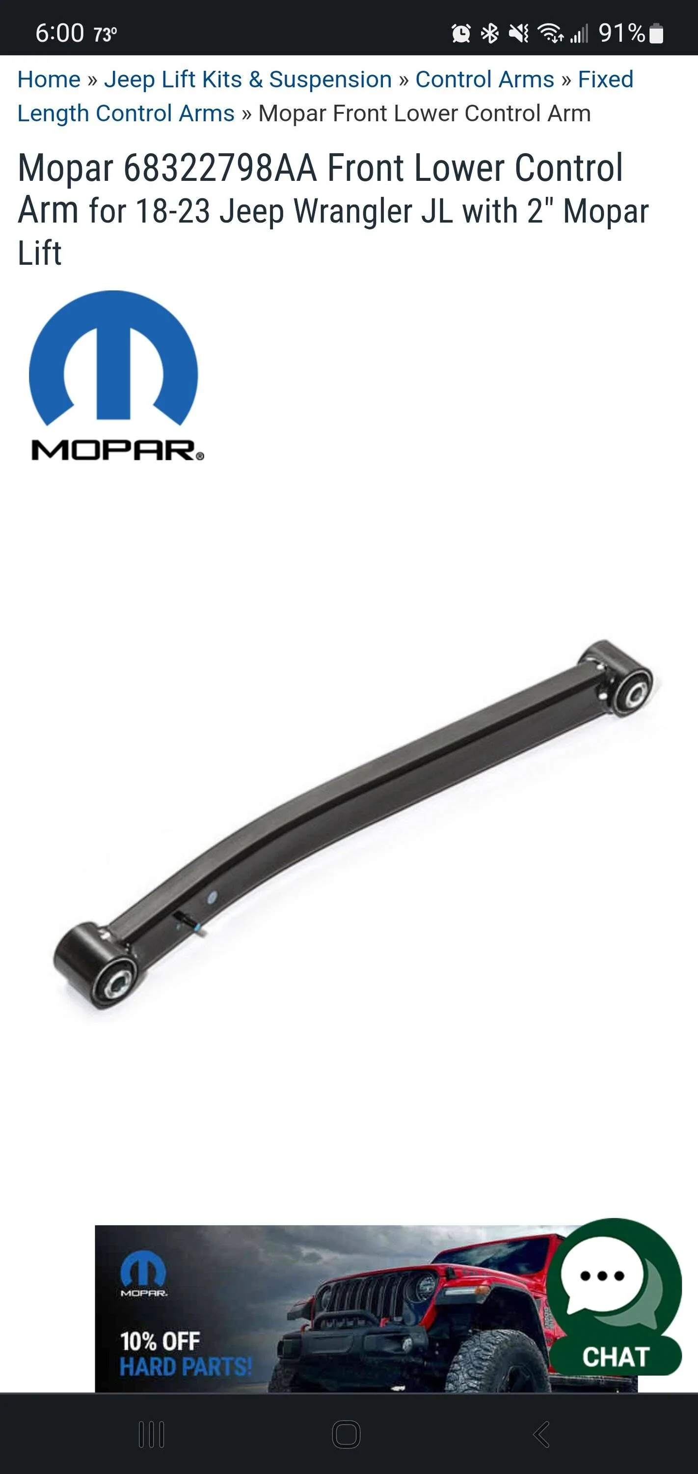 Jeep Wrangler JL Alignment after 1" spacer? Screenshot_20230305-180032_Chrom