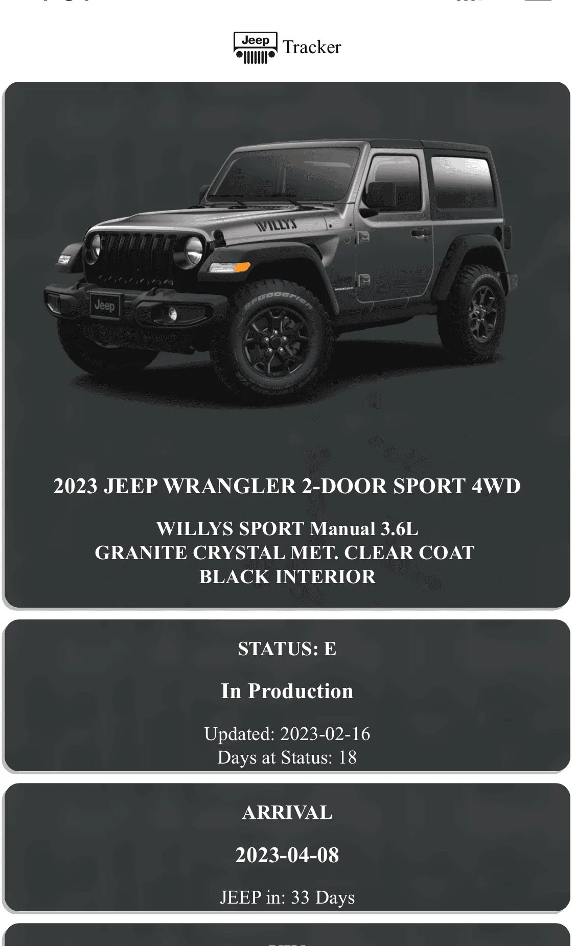 Jeep Wrangler JL 2023 Orders - Check in here 1678196104391