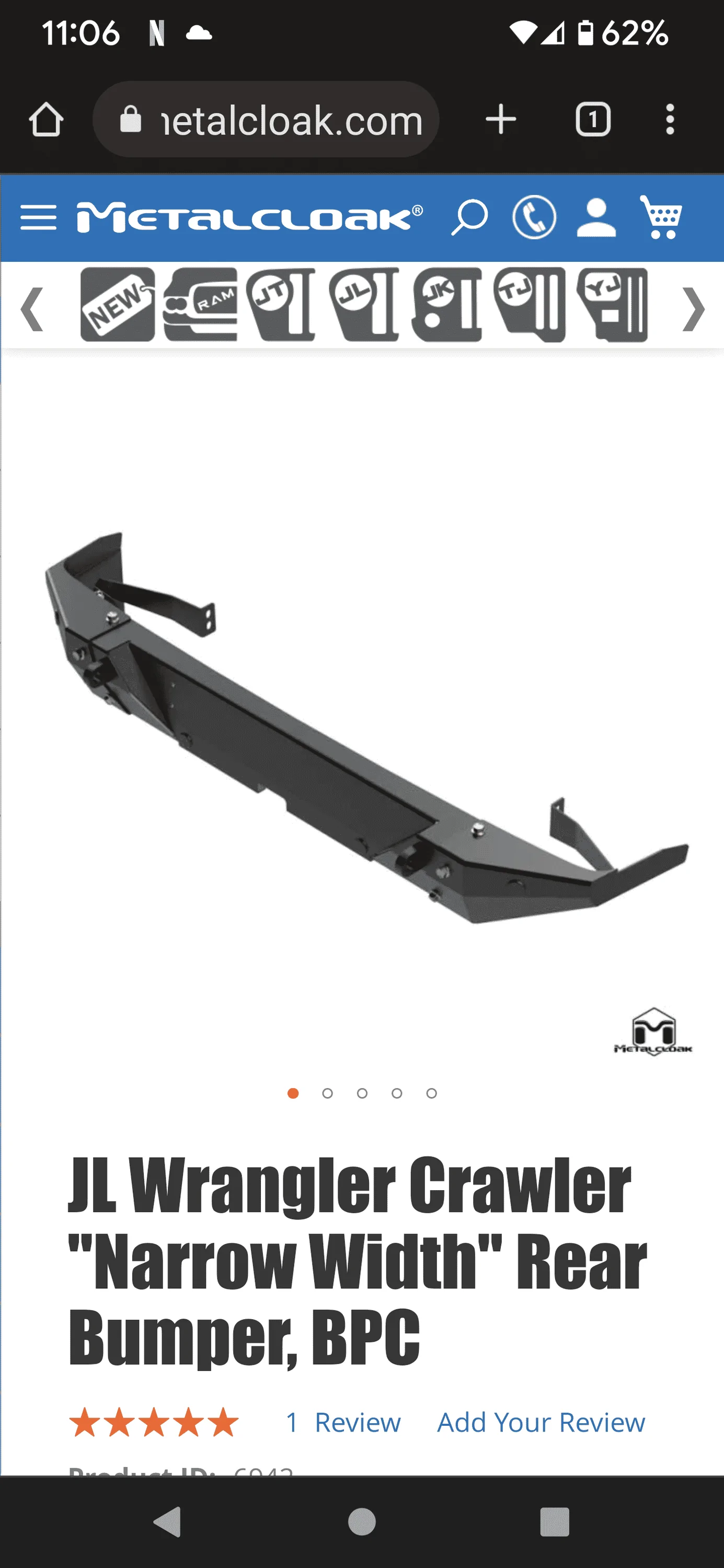 Jeep Wrangler JL Looking for input on rear bumper have it down to 4 Screenshot_20230305-230649