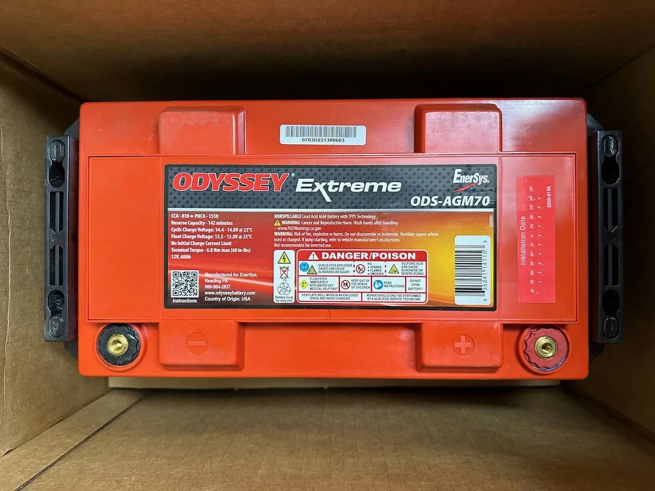 Jeep Wrangler JL Odyssey PC1700/AGM70 battery (NEW) IMG_2131