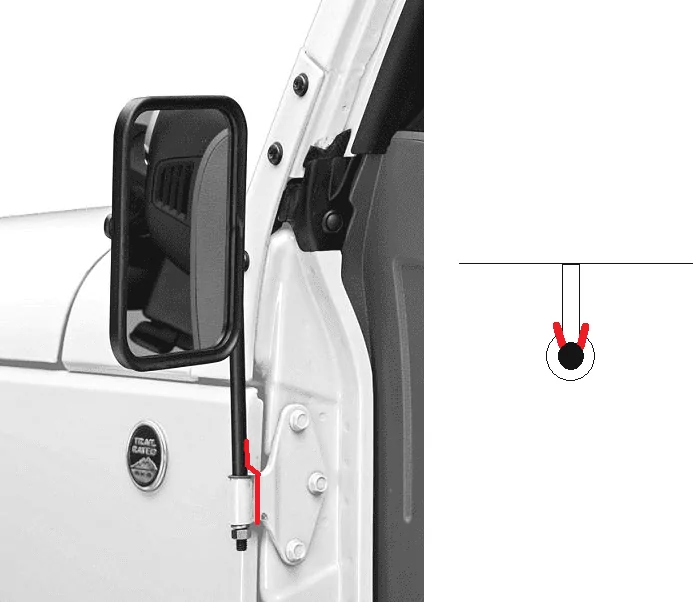 Jeep Wrangler JL How come no one makes brackets for the door hinge mirrors? Untitled