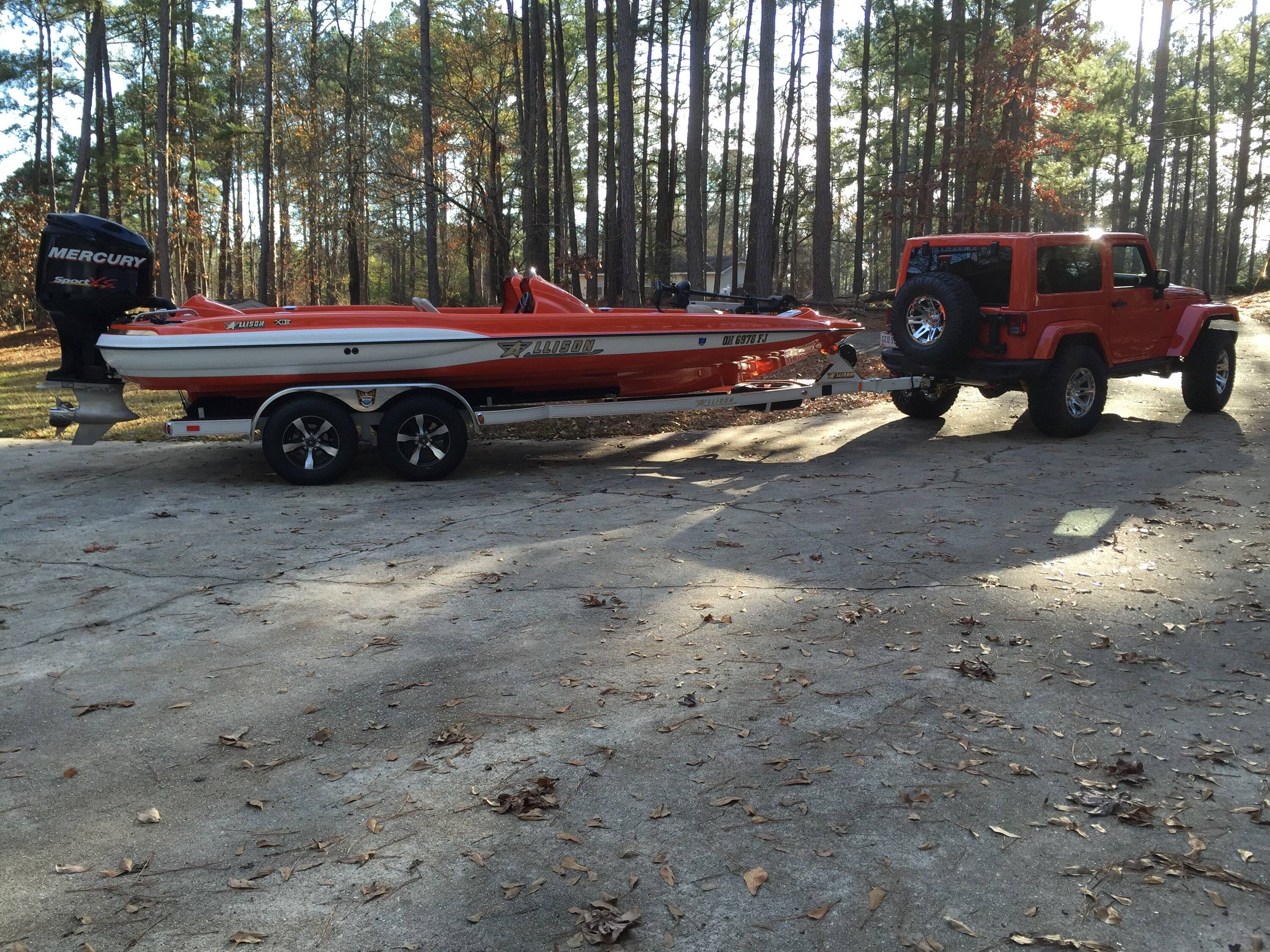 Jeep Wrangler JL Towing 16 ft bass buggy 1678440138648