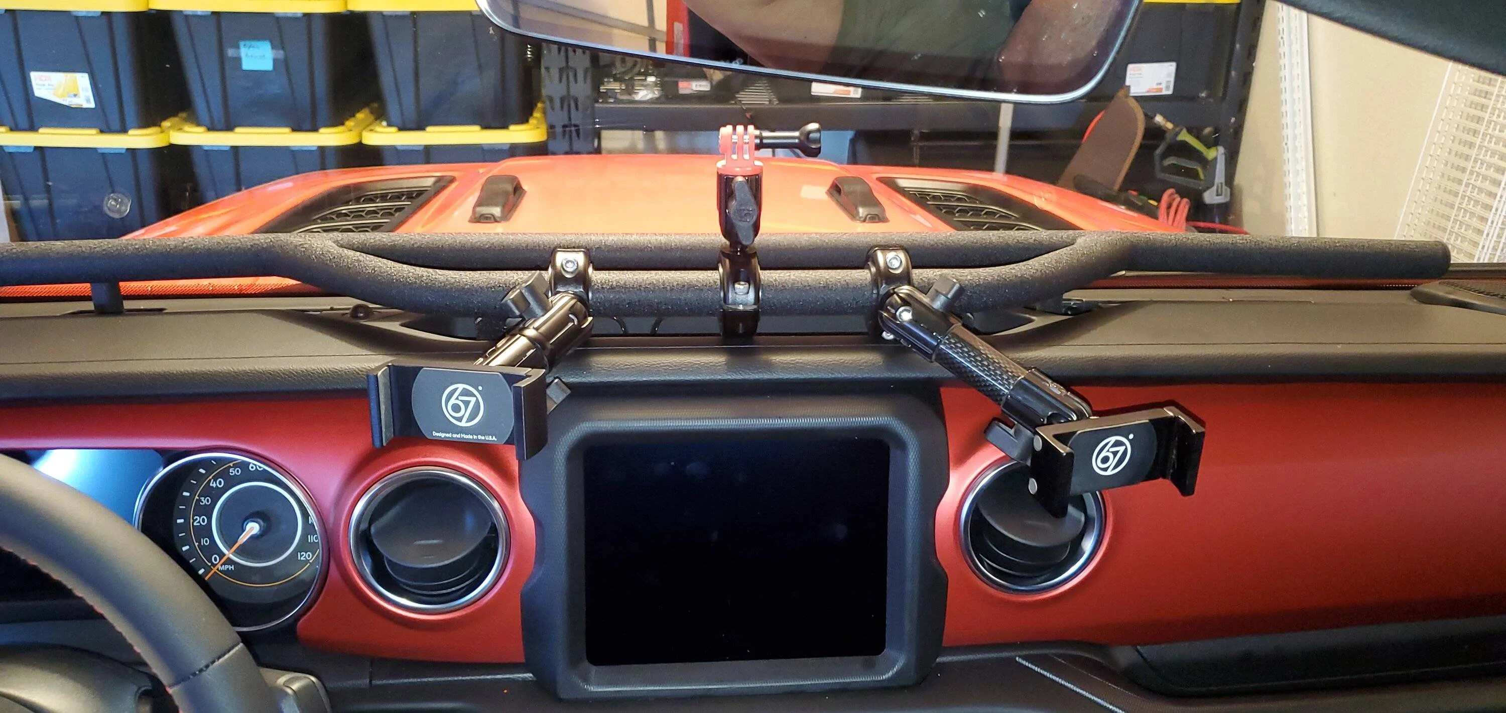 Jeep Wrangler JL Cell phone mount recommendations 20230302_173922