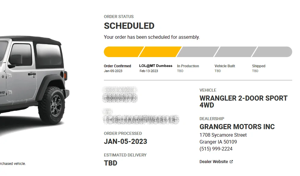 Jeep Wrangler JL 2023 Waiting/Venting Room lol