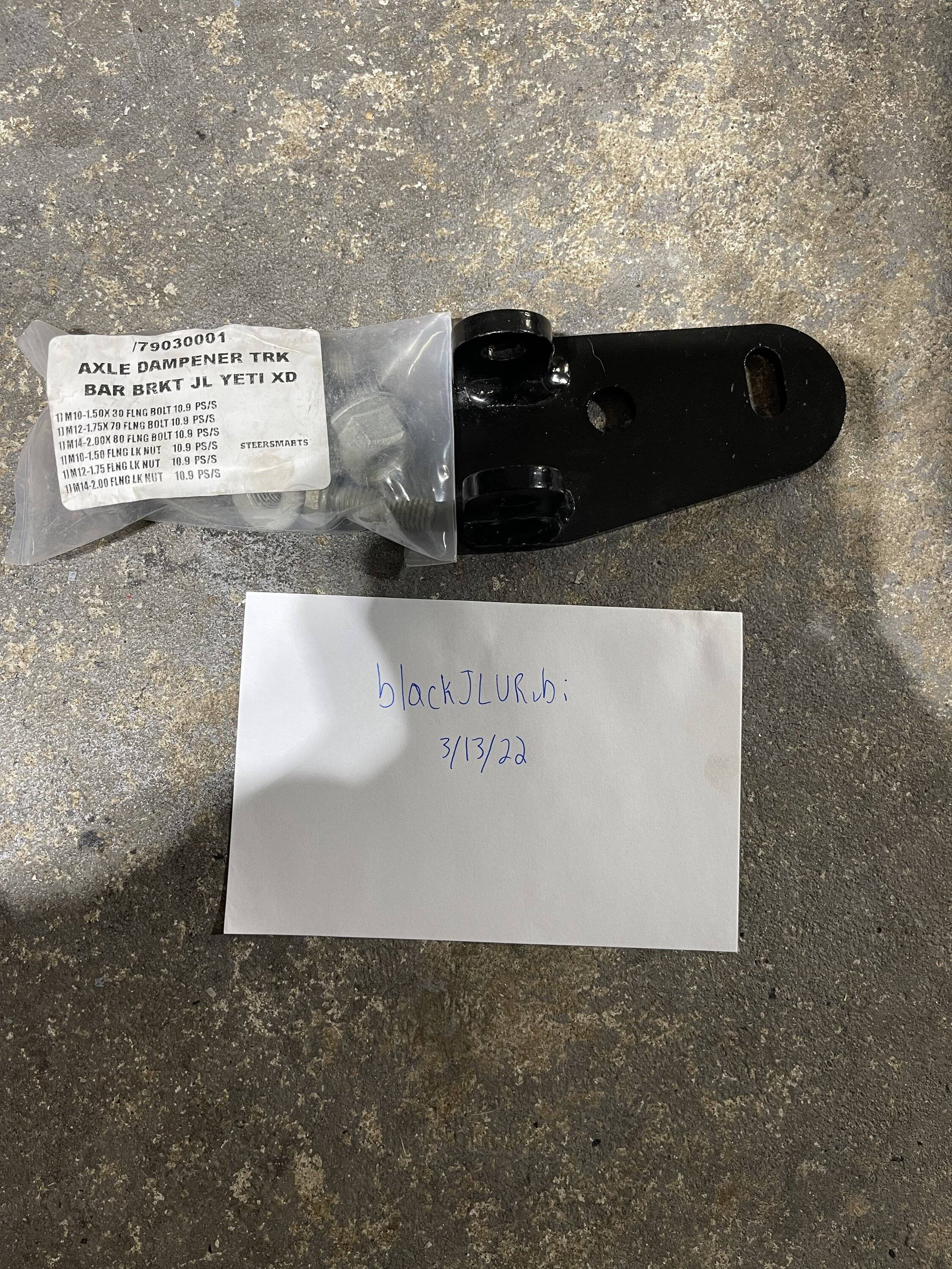 Jeep Wrangler JL Steersmarts steering stabilizer relocation bracket- $50 shipped 8D1CCB41-5860-4653-9CEE-7A9921861AFA