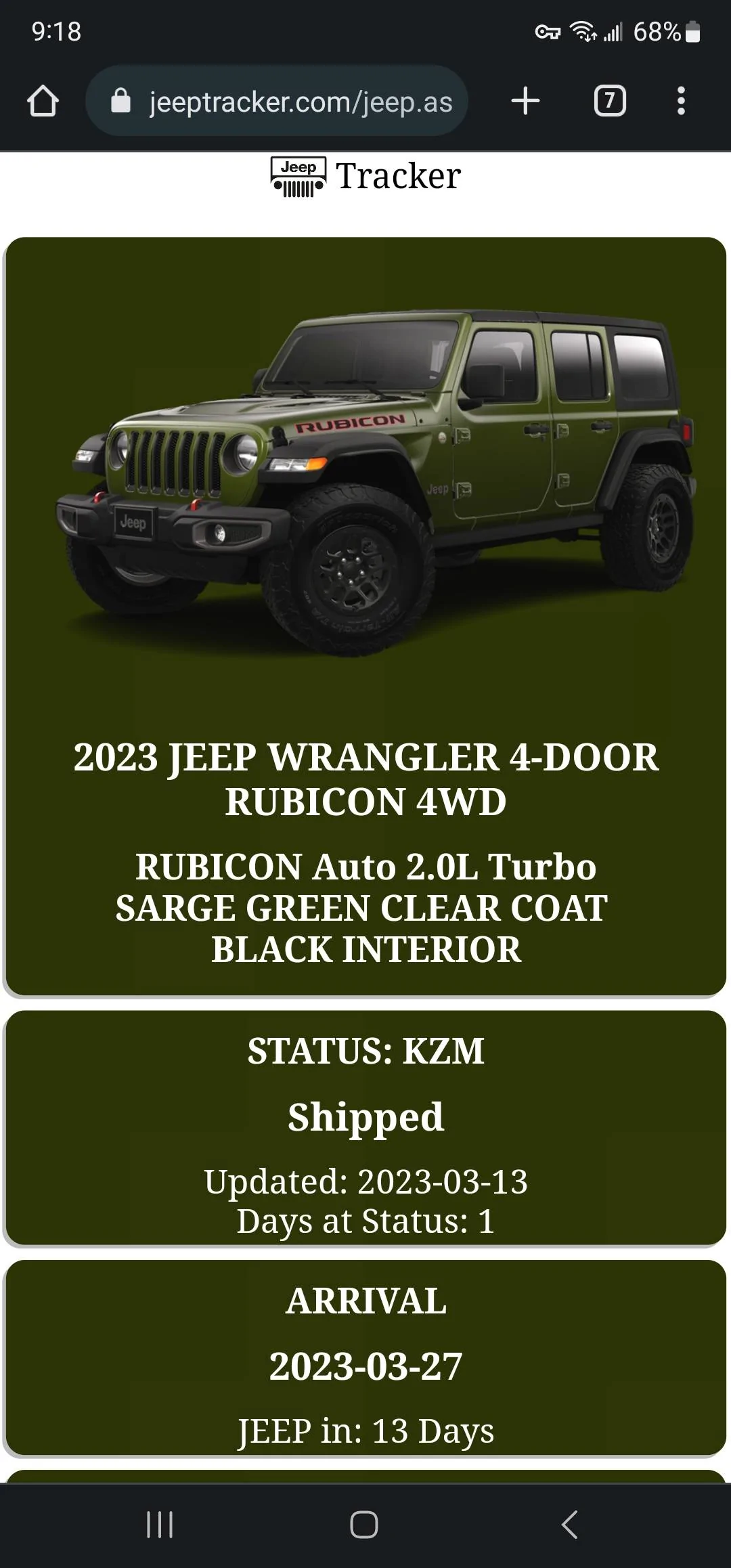 Jeep Wrangler JL 2023 Orders - Check in here Screenshot_20230314_211825_Chrom