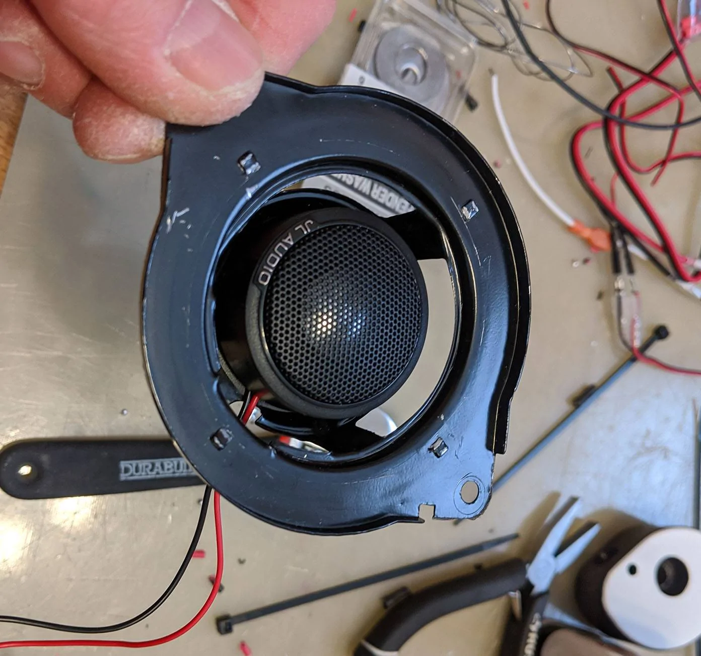 Jeep Wrangler JL Base System Speaker Upgrade tweeter mount 1
