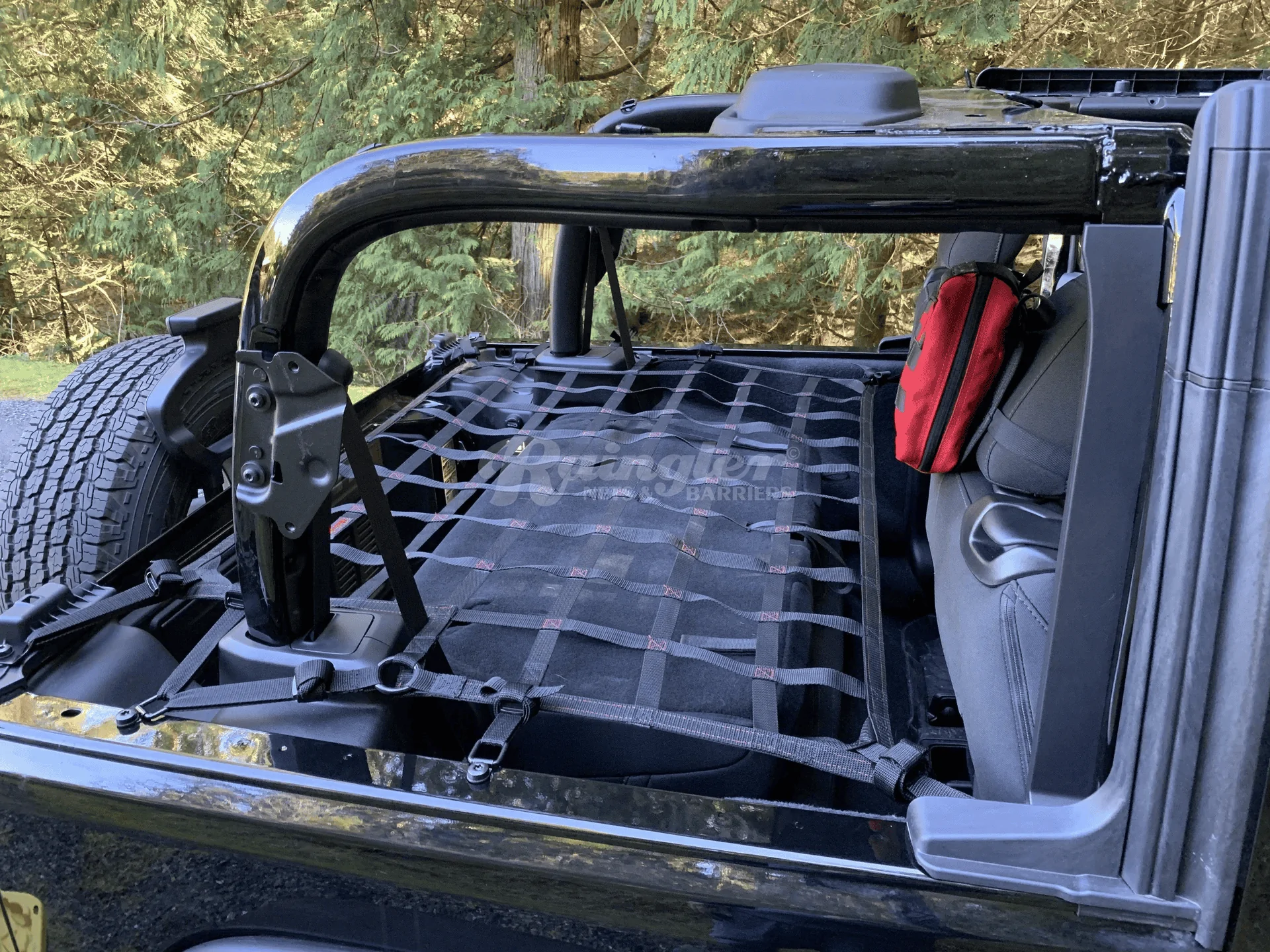 Jeep Wrangler JL Cargo Net with Backseat Out? 1678984211816