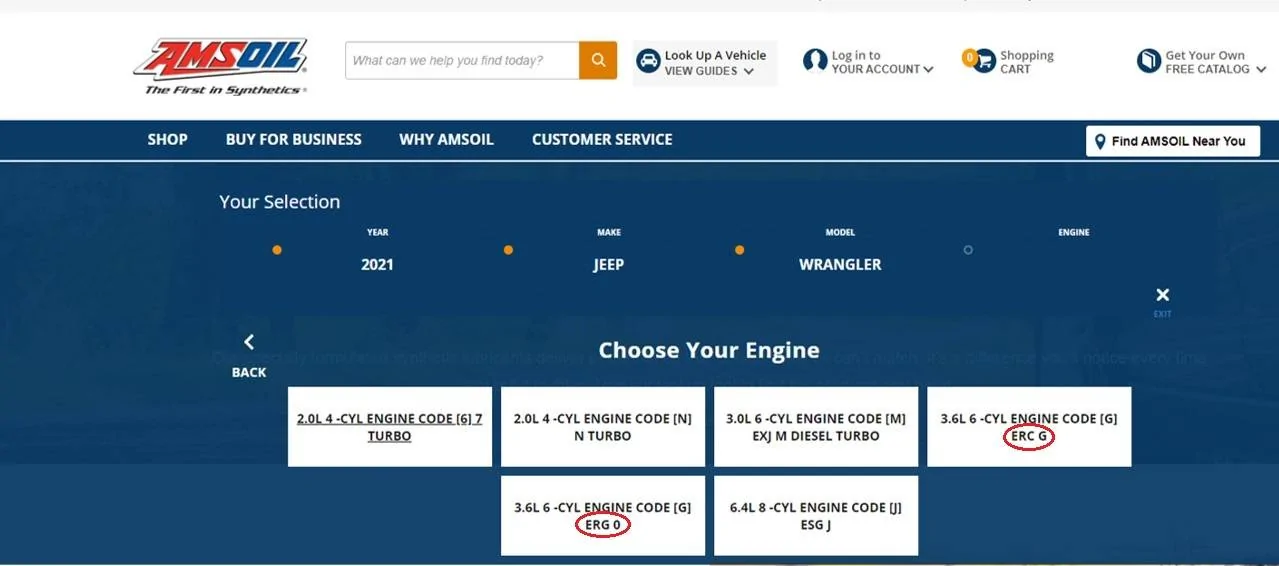 Jeep Wrangler JL Engine Codes for AMSOIL Gear Oil? Pag