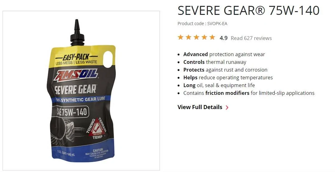 Jeep Wrangler JL Engine Codes for AMSOIL Gear Oil? Screenshot 2023-03-18 075246