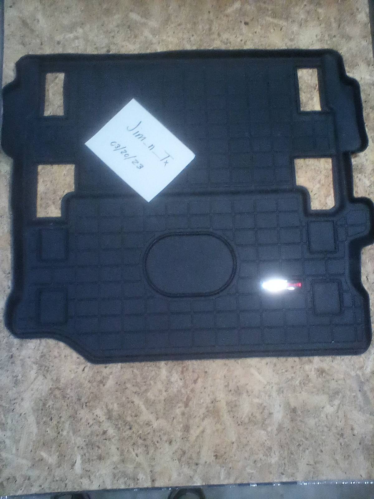 Jeep Wrangler JL Cargo area liner IMG_20230320_151248