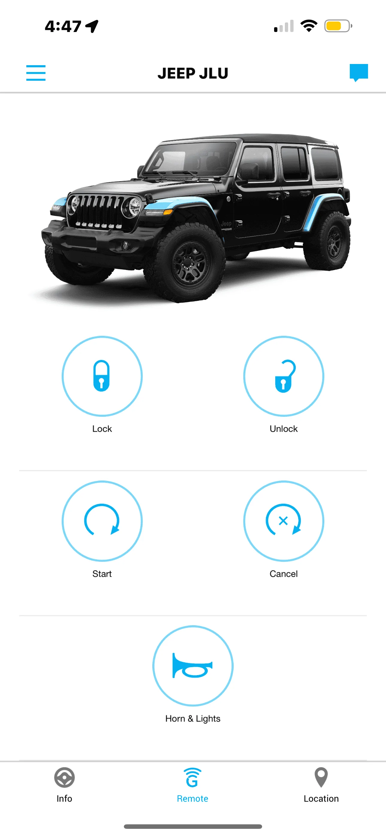 Jeep Wrangler JL UCONNECT APP Add Remote Start EBF557E3-18D1-4137-A7DE-76C89D00E4B5
