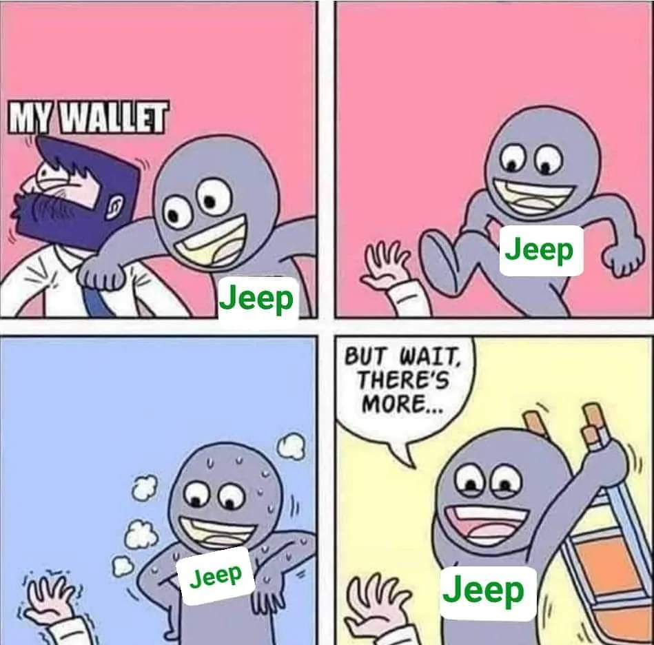 Jeep Wrangler JL Same problem with every Jeep I own(ed) wallet