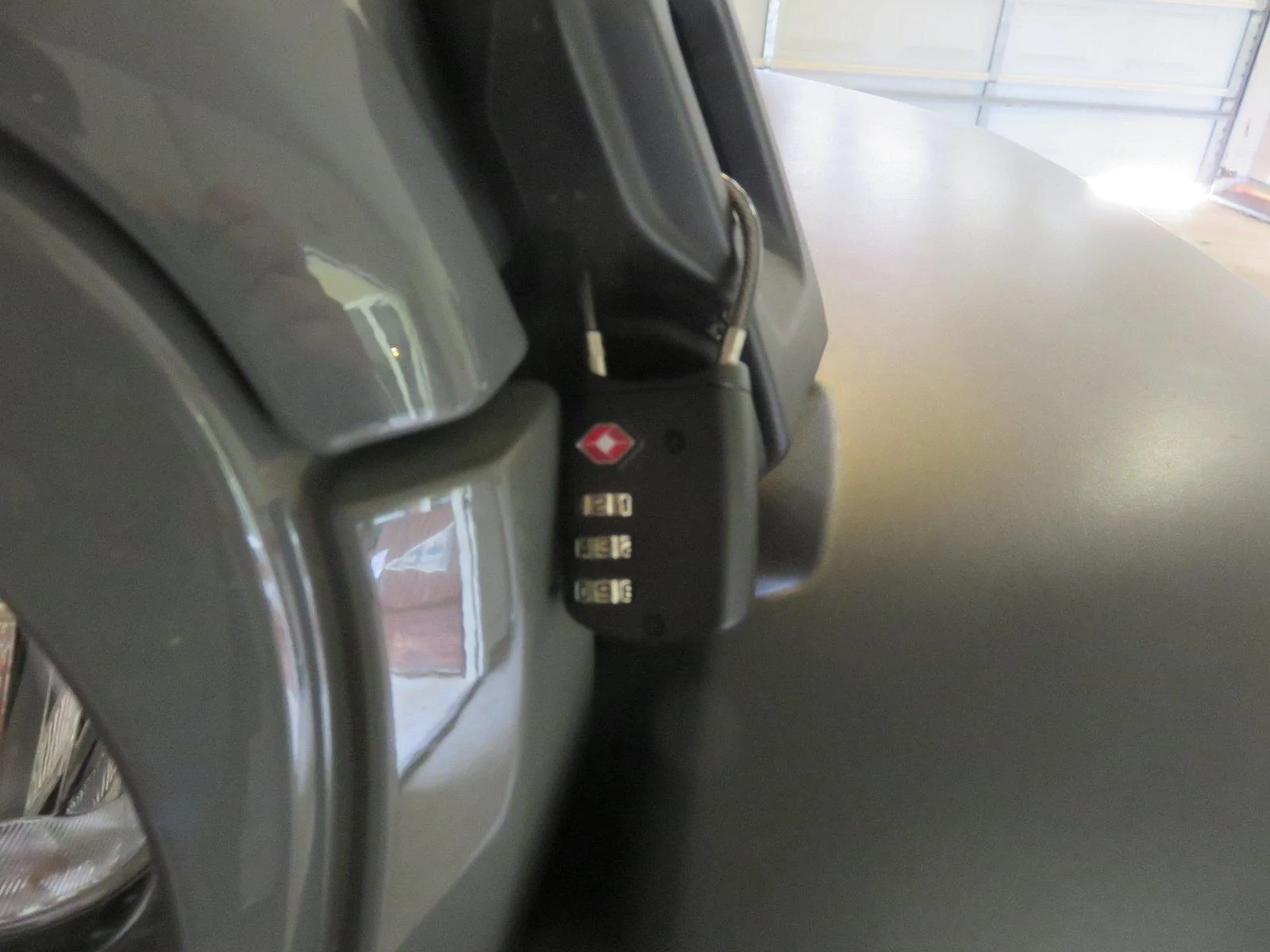 Jeep Wrangler JL Factory Hood Lock IMG_8533