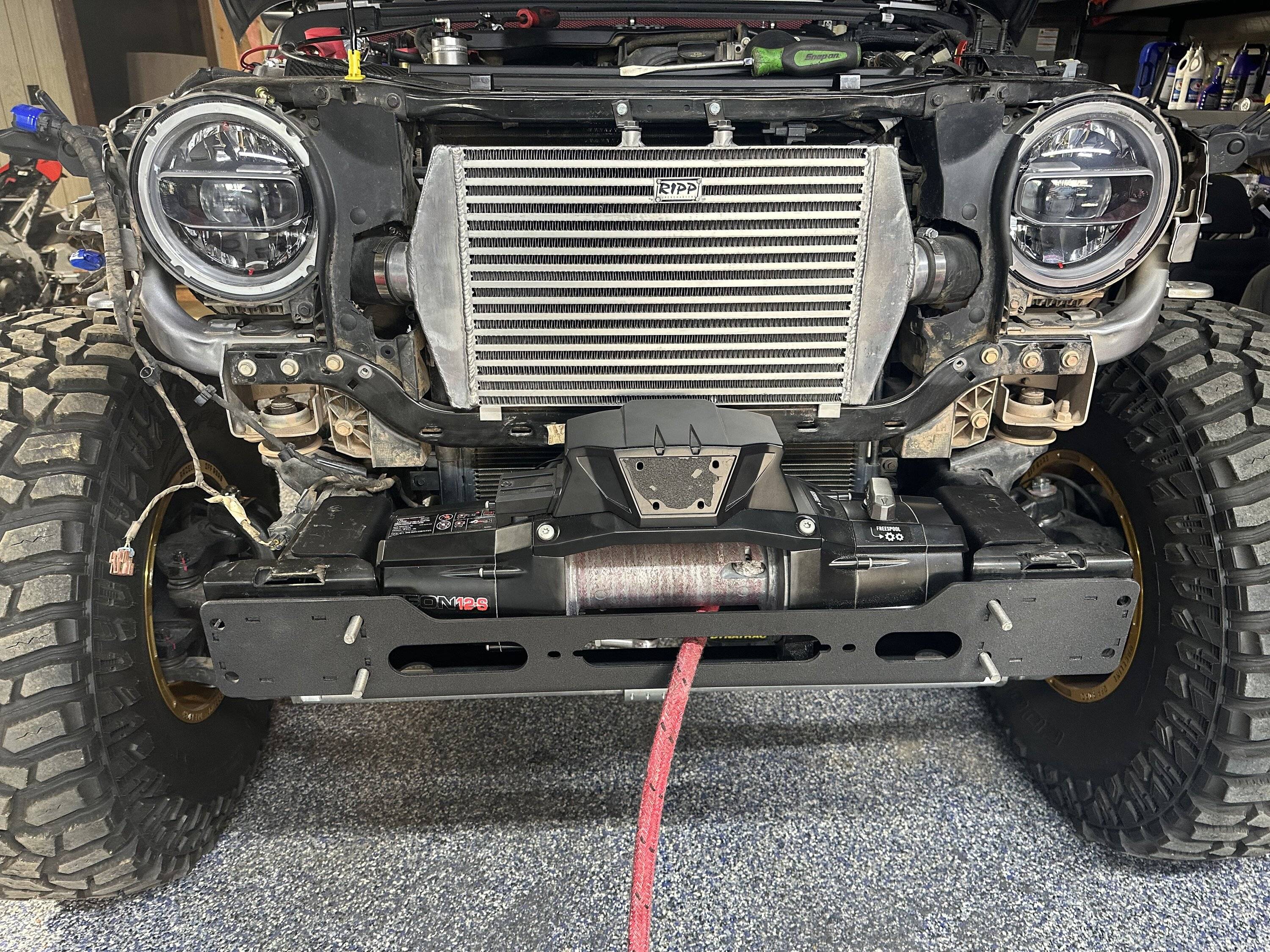 Jeep Wrangler JL GenRight Front Bumper w/Winch Plate Install 6A729453-CAE6-4254-AEE5-5334C8FB6E1E