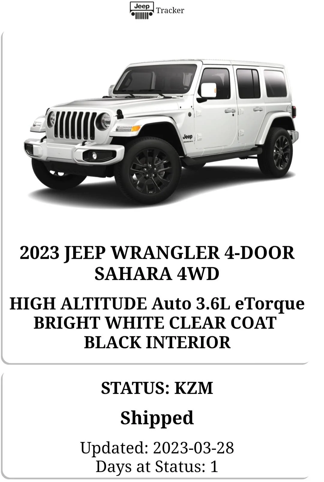 Jeep Wrangler JL 2023 Orders - Check in here 20230329_123332
