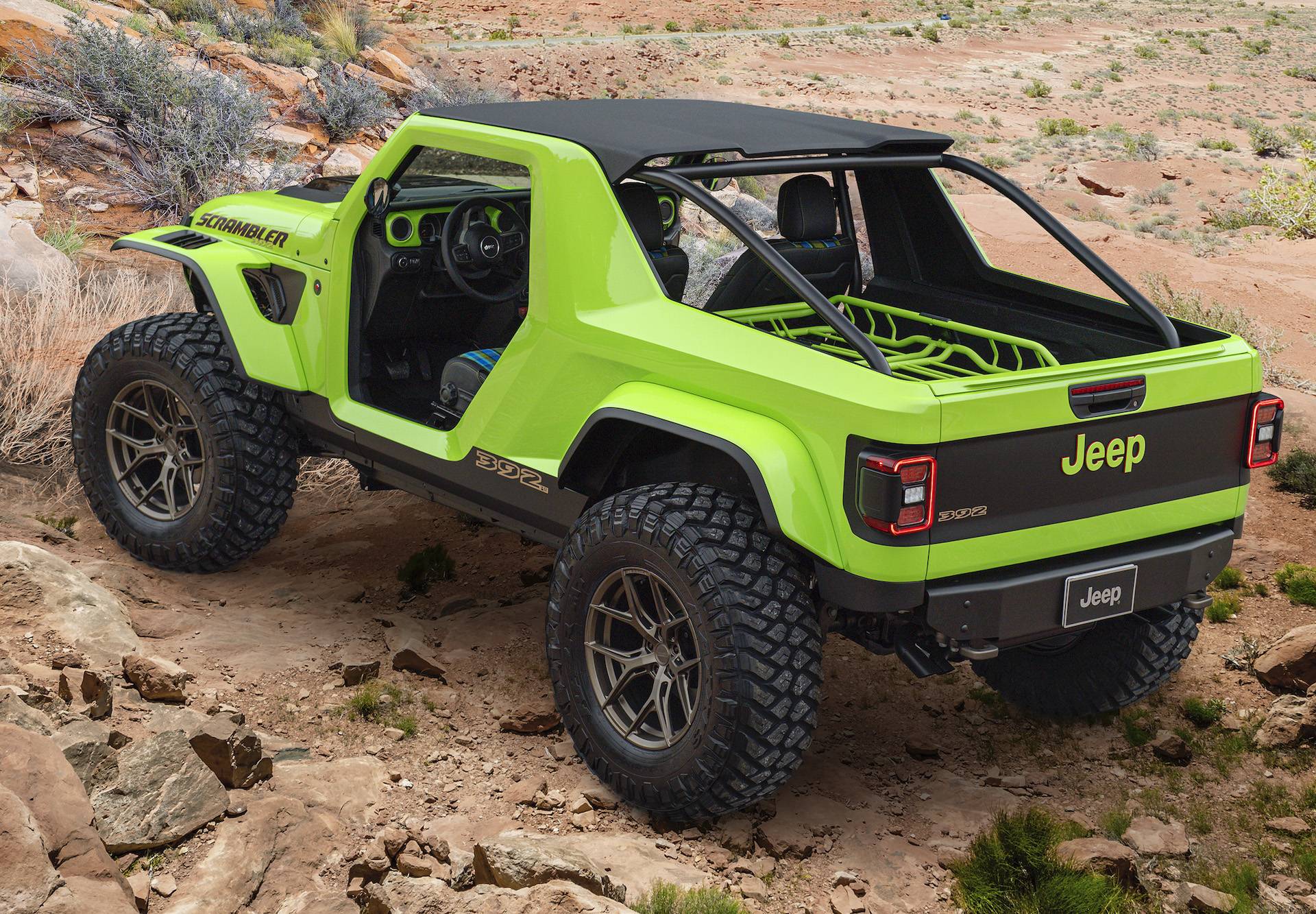 Jeep Wrangler JL Jeep Unveils 7 Easter Jeep Safari 2023 Concept Vehicles [Updated w/ Videos] jeep-scrambler-392-concept_100879533_h