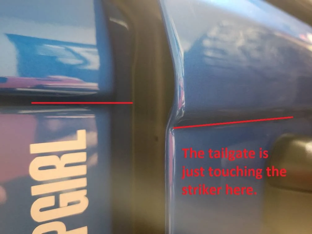 Jeep Wrangler JL Tailgate Hanging Low, Adjustment? 20230330_155637