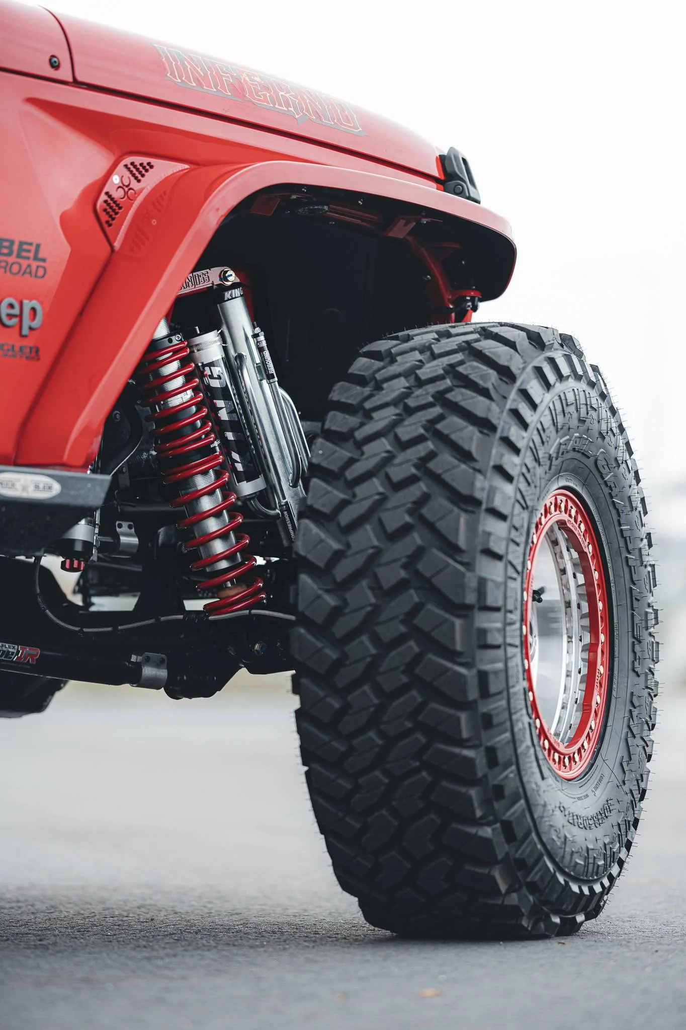 Jeep Wrangler JL INFERNO UNLEASHED: JEEP WRANGLER TRANSFORMATION BY REBEL OFF ROAD lighter