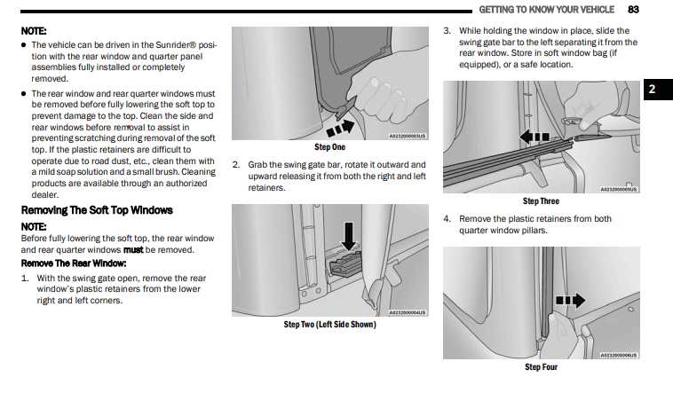 Jeep Wrangler JL Reattaching the Soft Top Windows 1680277796721