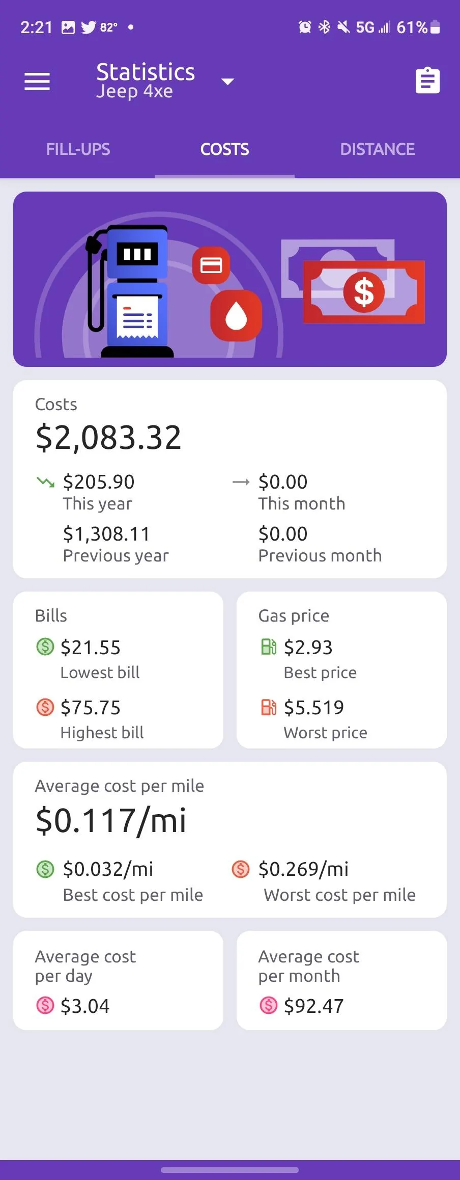 Jeep Wrangler JL Post Your Average 4xe MPG (Long Term) ⛽ Screenshot_20230404_142158_Fuelio
