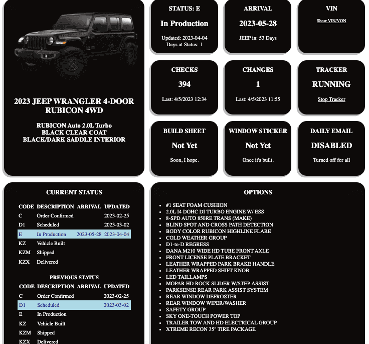 Jeep Wrangler JL 2023 Orders - Check in here Screen Shot 2023-04-05 at 9.36.10 AM