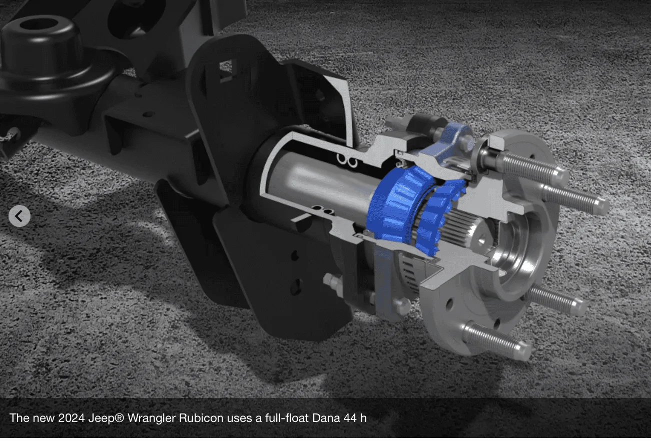 Jeep Wrangler JL New HD Dana 44 full float axles 1680793521532