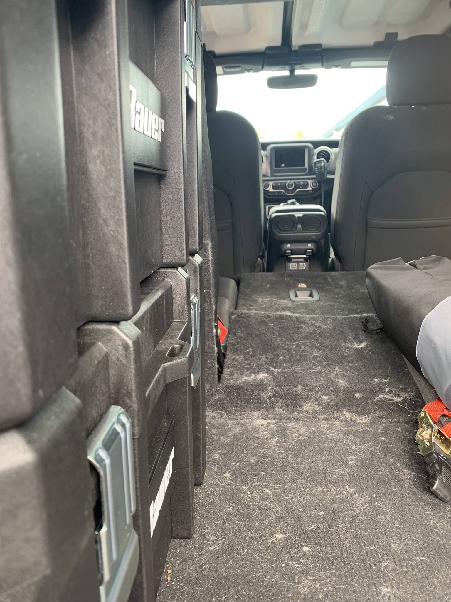 Jeep Wrangler JL Harbor Freight Bauer Boxes for cargo space A24830CC-4800-4FF6-9D45-5C9AB273B333