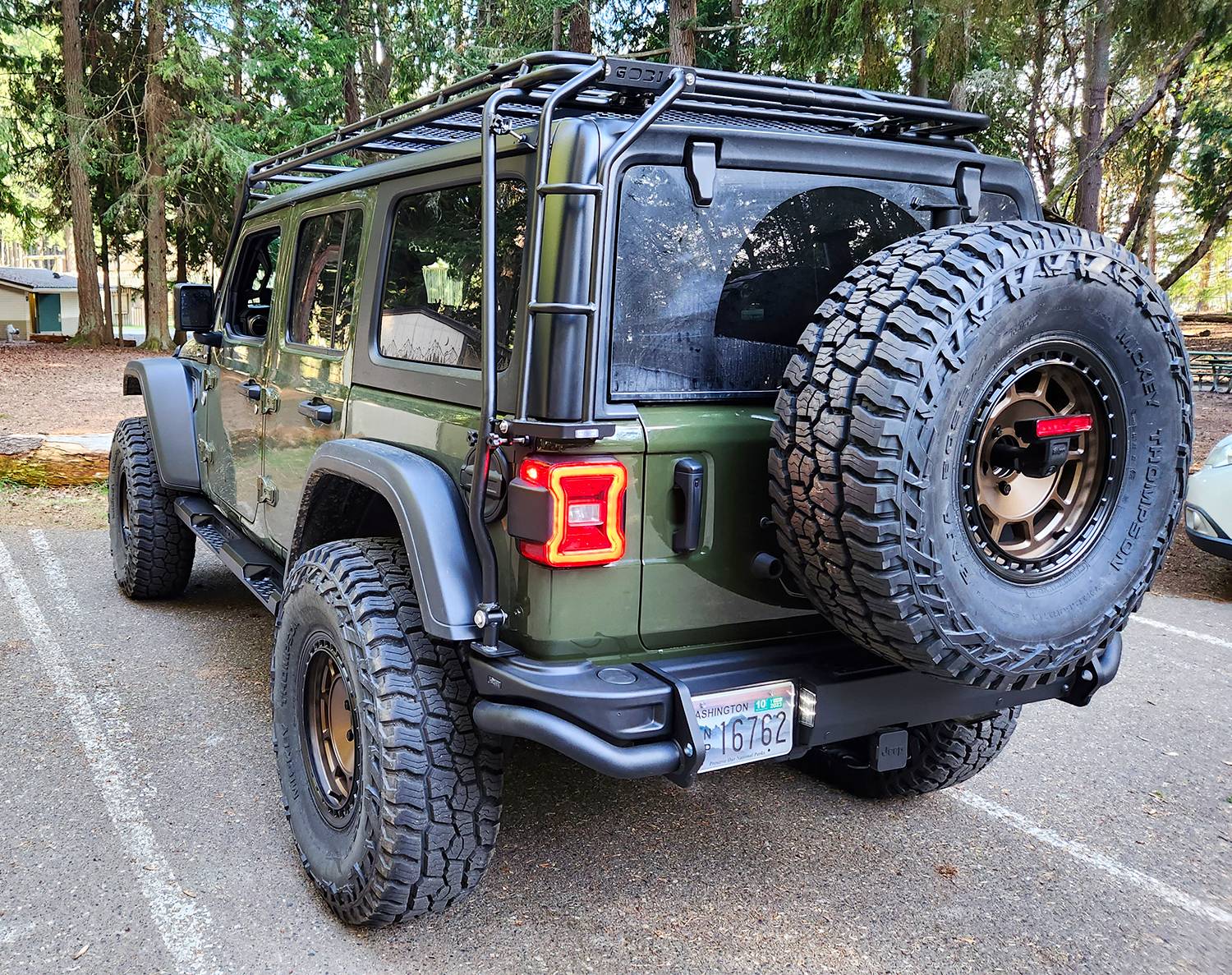 Jeep Wrangler JL Kahiltna - Sarge Green JLUR Build Journal Jeep_rear1