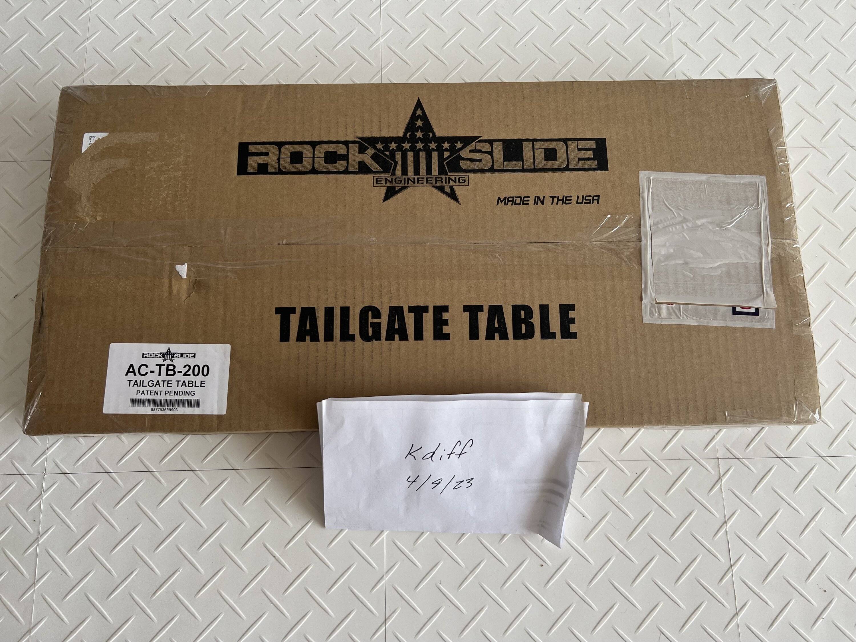 Jeep Wrangler JL Rock Slide Engineering Tailgate table - new in box, $200 IMG_9235