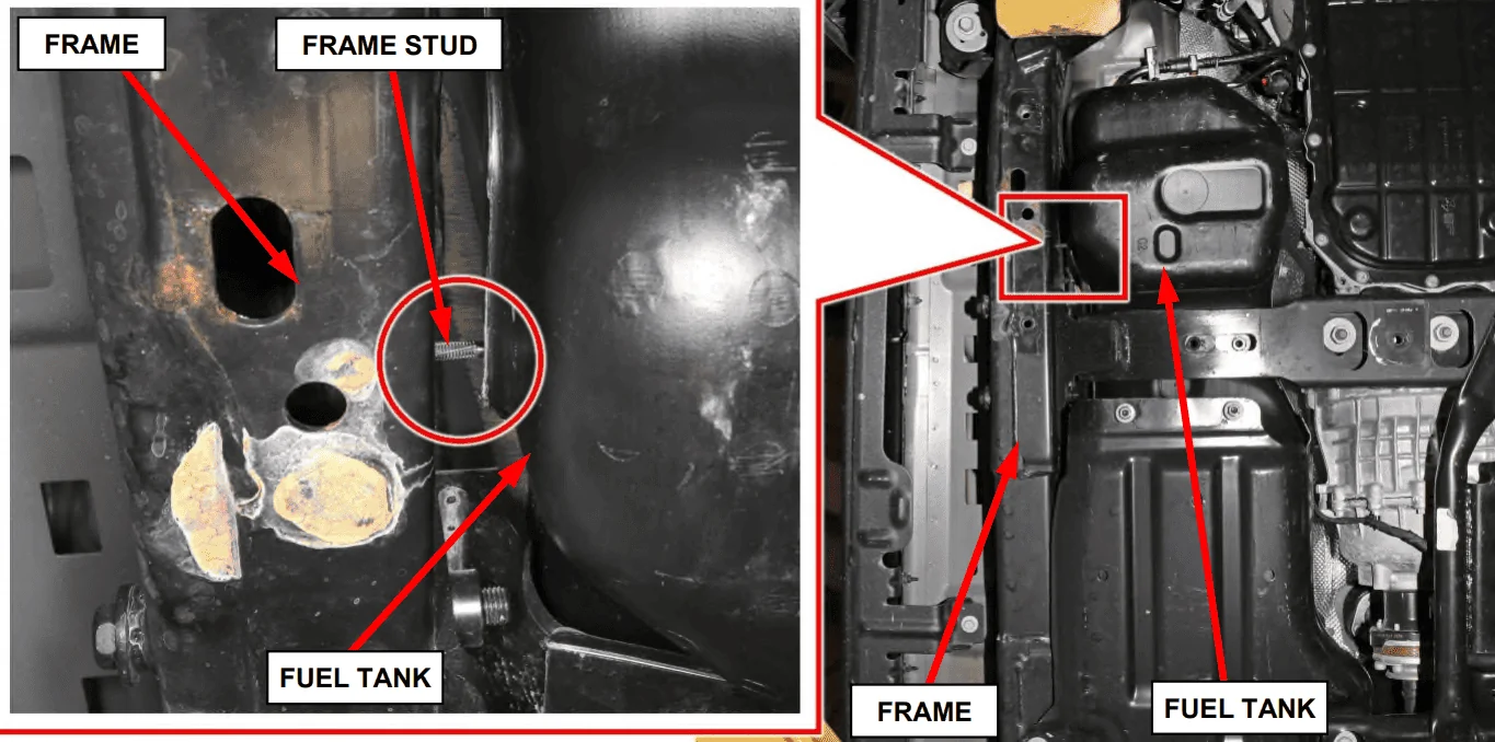 Jeep Wrangler JL 2-door only frame stud recall 1