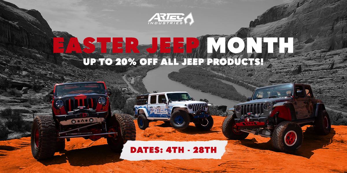 Jeep Wrangler JL ARTEC EASTER JEEP MONTH SALE!!!!! 1602175_1Promo1200x600_032823