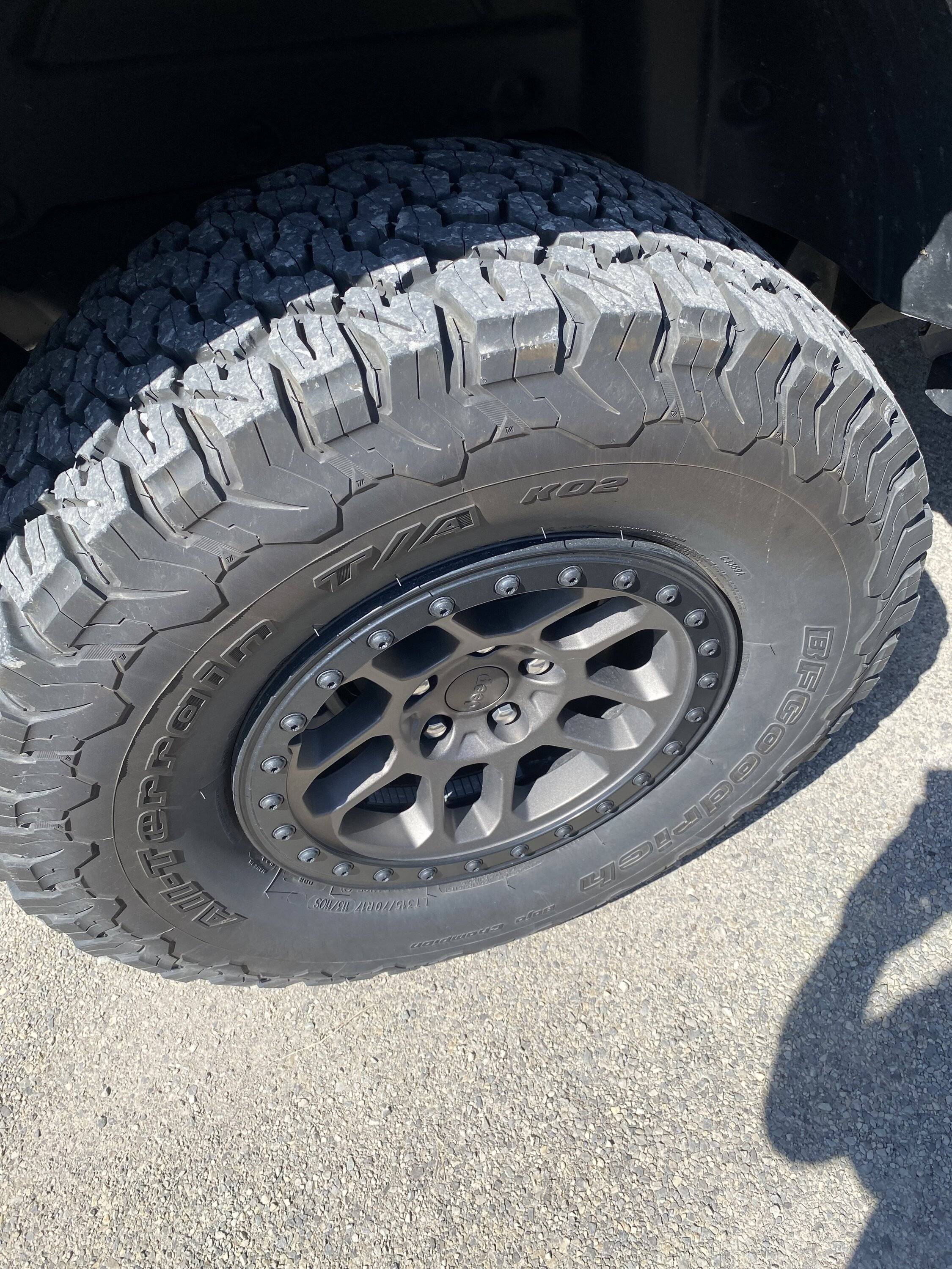Jeep Wrangler JL Xr wheels and tires IMG_4066