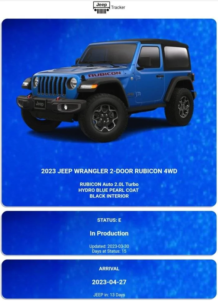 Jeep Wrangler JL 2023 Orders - Check in here tem