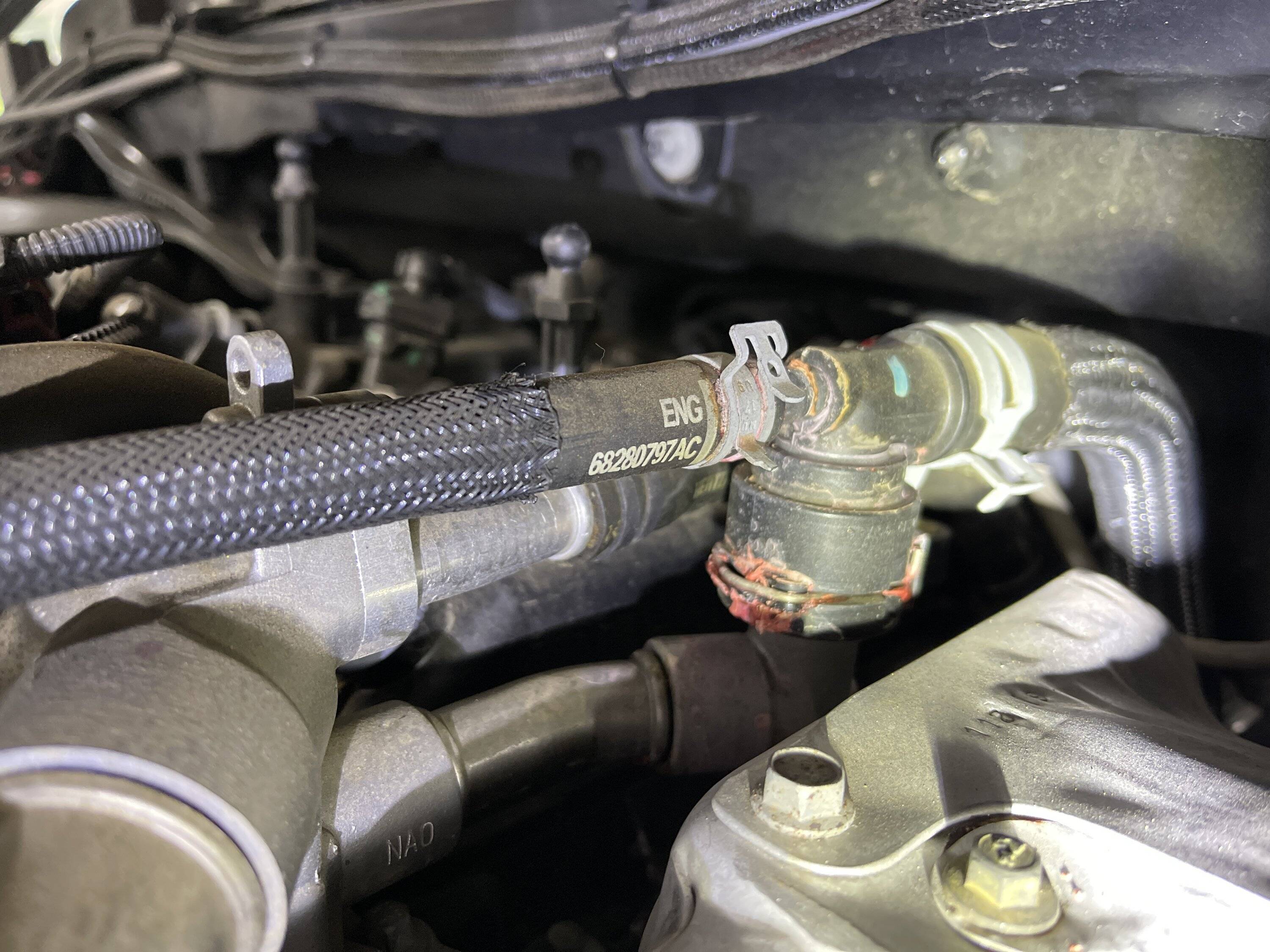 Jeep Wrangler JL 2.0L Water Leak IMG_3402
