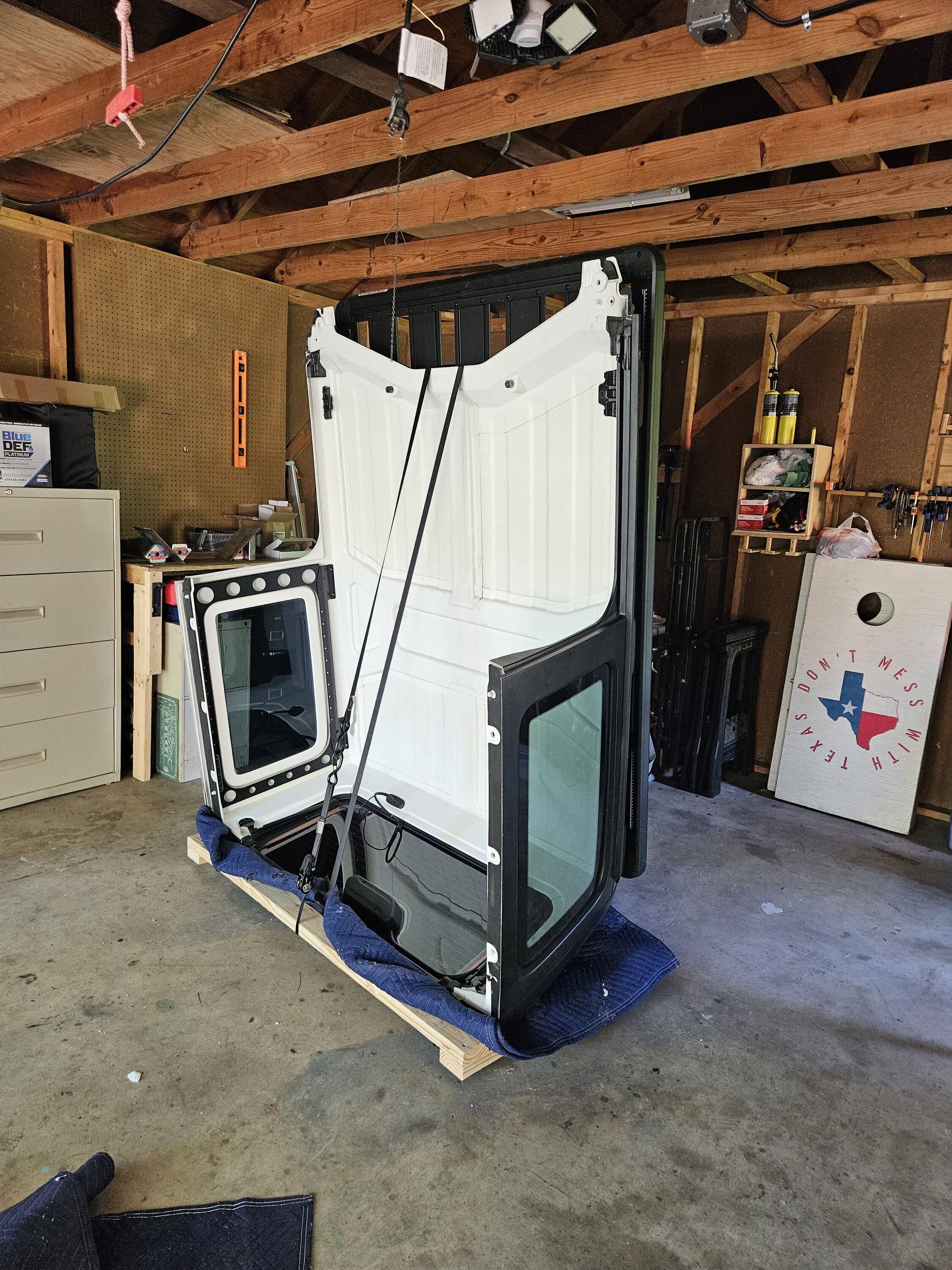 Jeep Wrangler JL Hardtop Cart / Holder DIY 20230416_140244