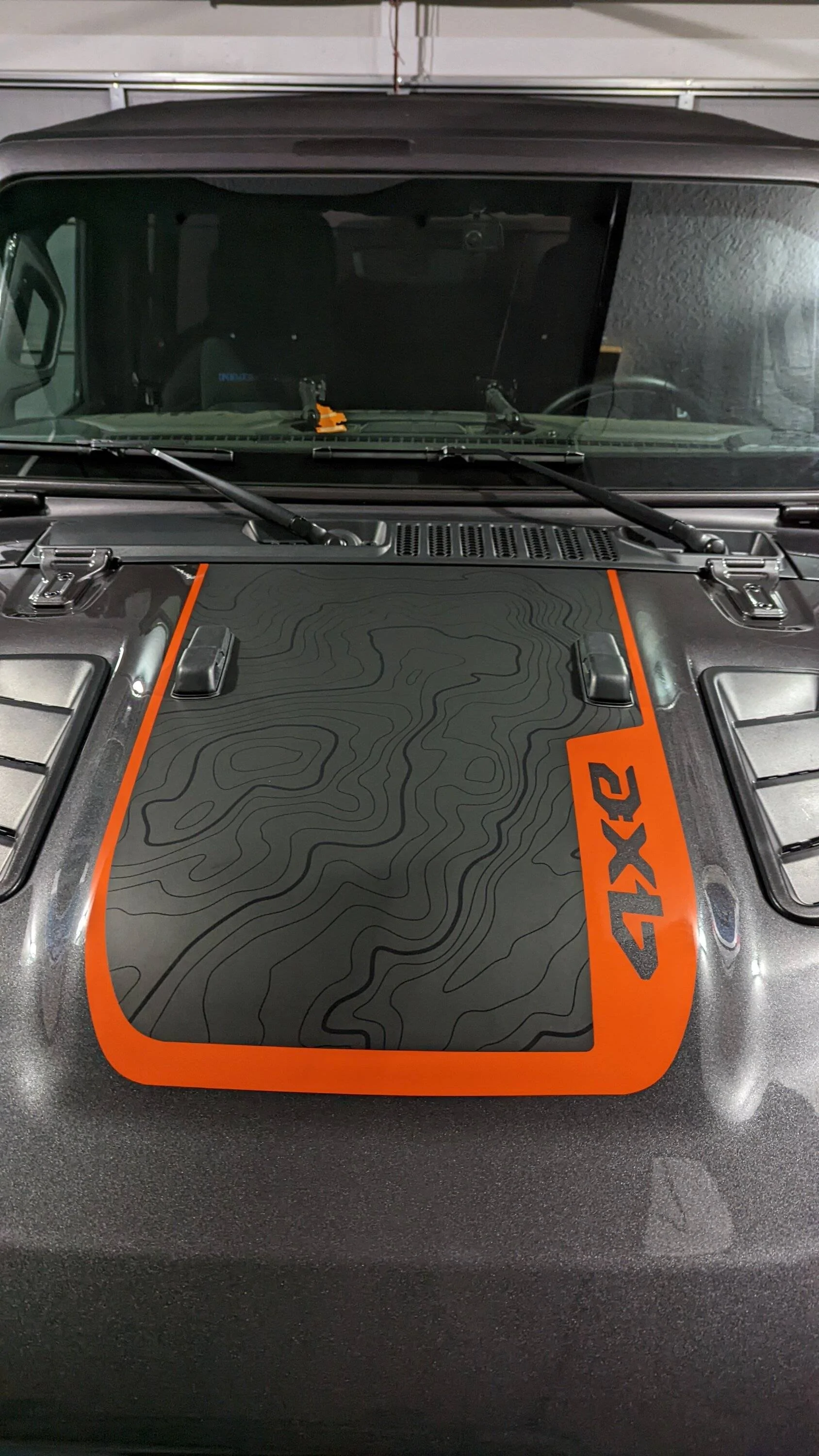 Jeep Wrangler JL Hood Star Decals Hood Graphic