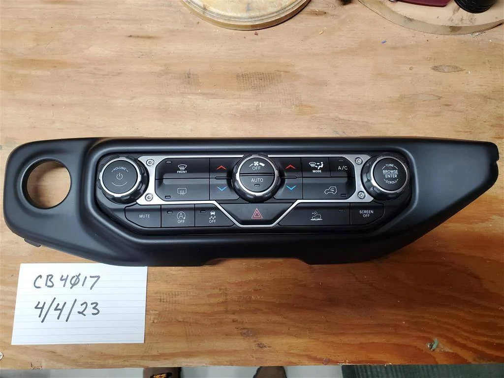 Jeep Wrangler JL 7" Uconnect with Sirius, bezel, unlock code. HVAC controls.  Prices lowered. 20230404_132541 (Medium)