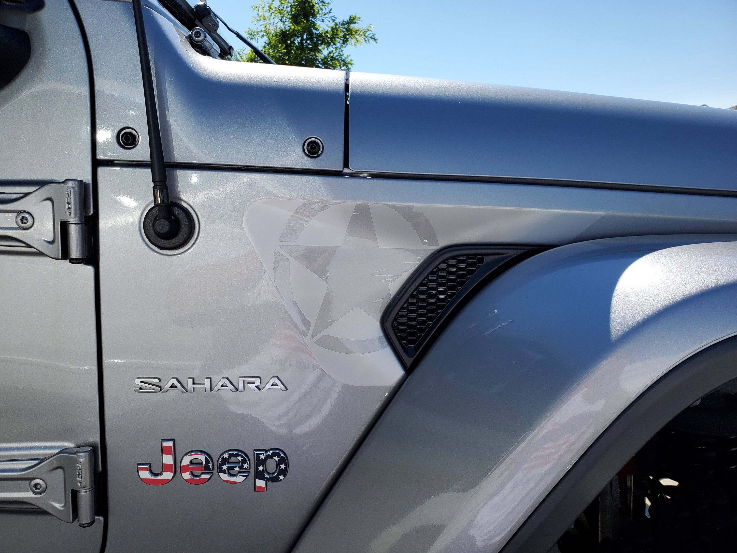Jeep Wrangler JL Hood Star Decals Jeep New Decals 2