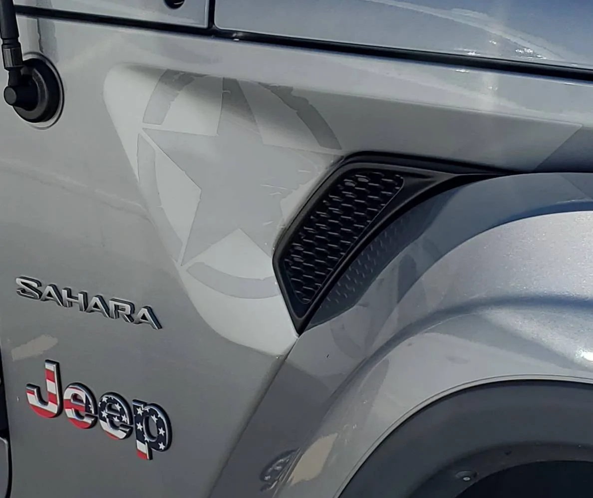 Jeep Wrangler JL Hood Star Decals Jeep New Decals