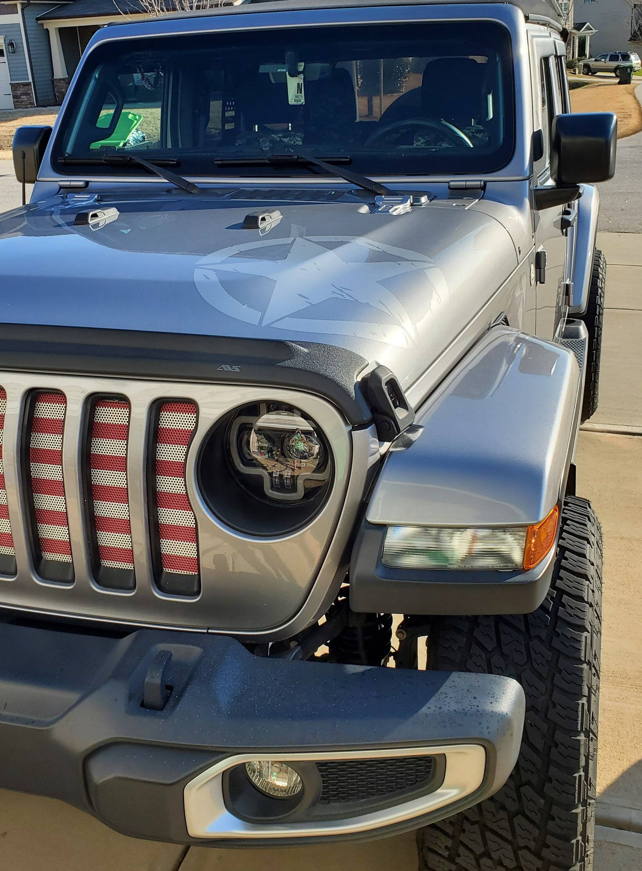 Jeep Wrangler JL Hood Star Decals Jeep New Decal-1